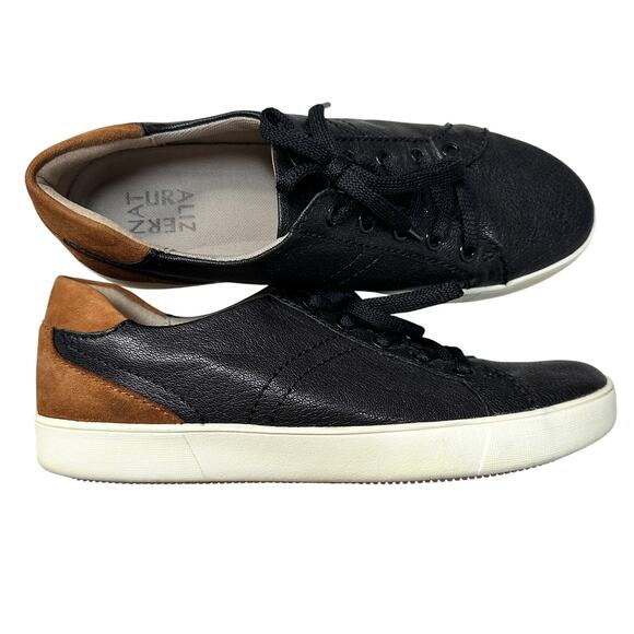 Naturalizer Morrison Leather/Suede Lace Up Low-Profile Sneaker Retro Vibes Sz: 9 - Picture 1 of 10